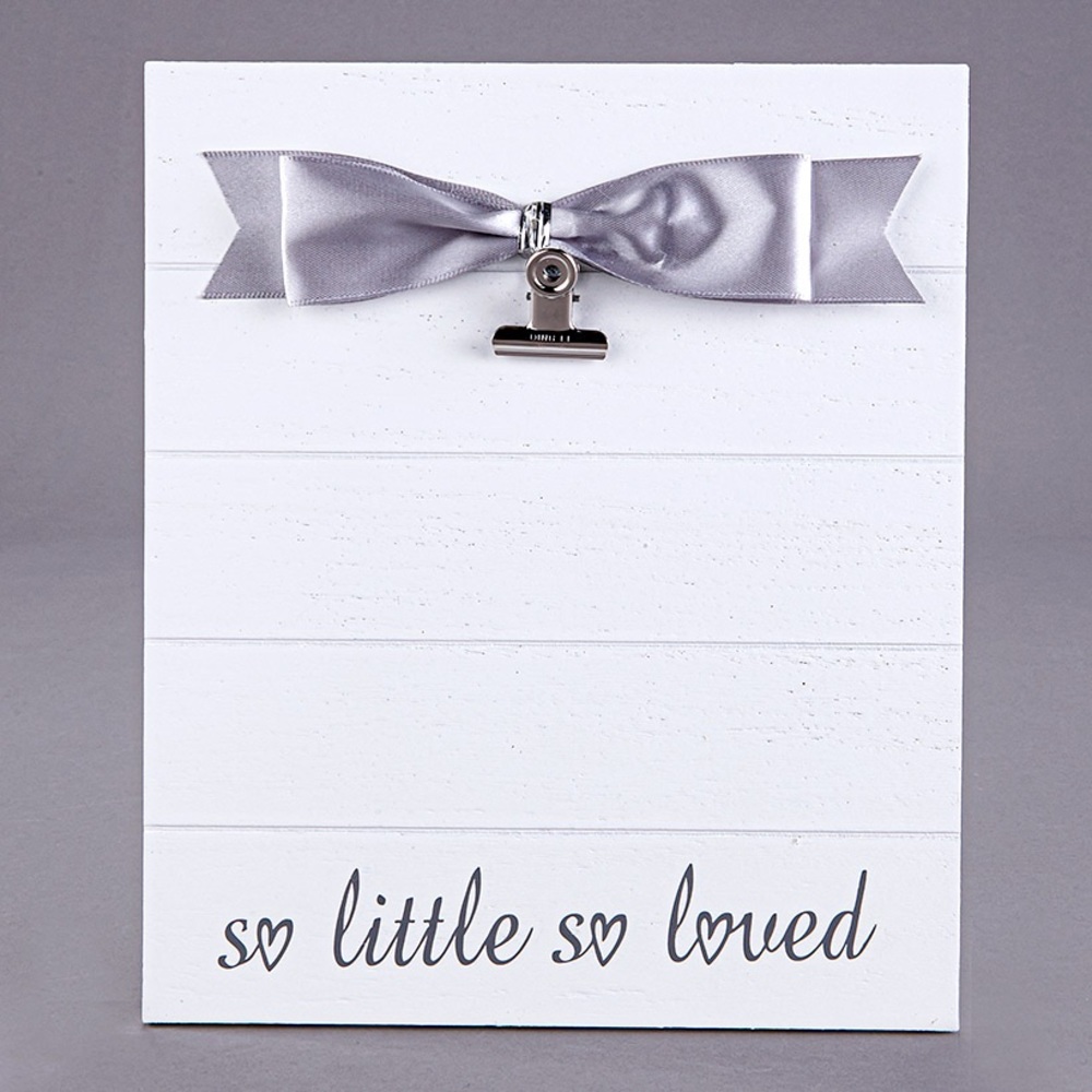 NWT Cute White Black & Sliver Picture Frame. So Little so Loved